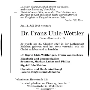 Franz Uhle-Wettler