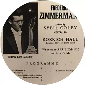 Frederick Zimmermann - American double bassist