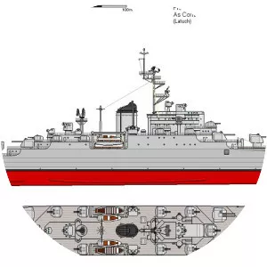 French cruiser De Grasse - 