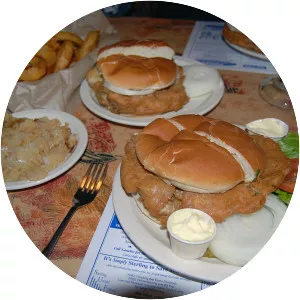 Fried brain sandwich