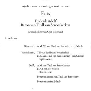 Frits van Tuyll van Serooskerken