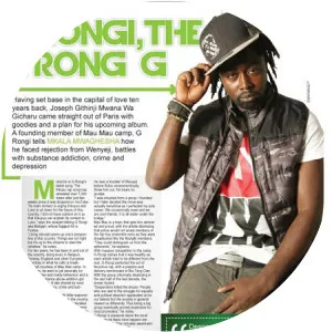 G Rongi - Recording artist