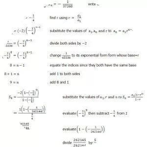 Geometric progression - 