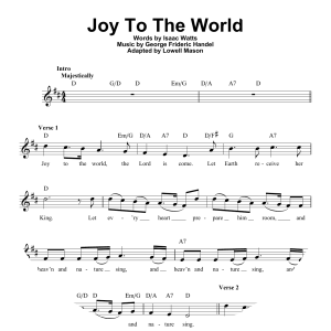 George Frideric Handel Joy to the World - Christmas carol by George Frideric Handel