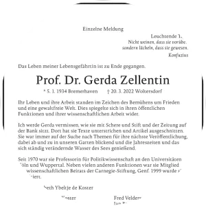 Gerda Zellentin