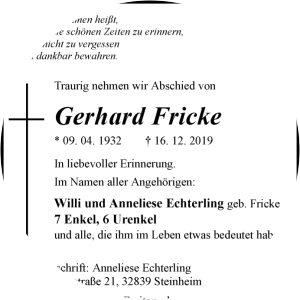 Gerhard Fricke