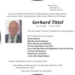 Gerhard Tittel