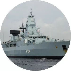 German frigate Sachsen photograph