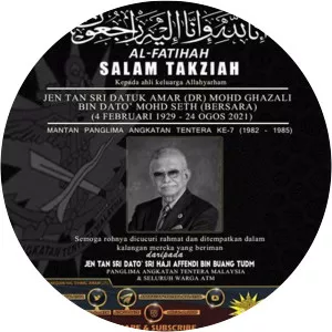 Ghazali Mohd Seth - Former Chief of Defence Force of Malaysia