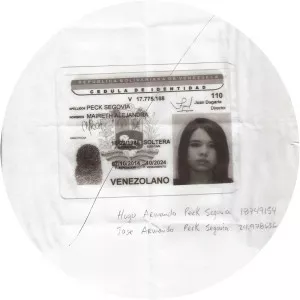 Gladys Coromoto Segovia de Peck - Hugo Carvajal's wife