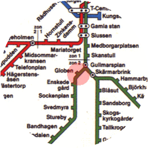 Globen metro station