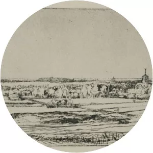 Goldweigher's Field - Etching by Rembrandt