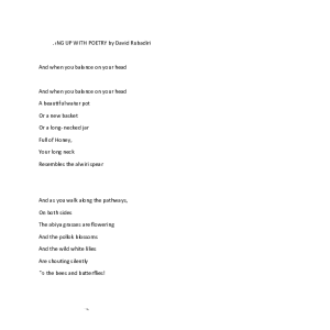 Growing Up with Poetry