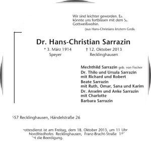 Hans Christian Sarrazin