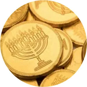 Hanukkah gelt photograph