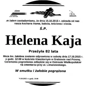 Helena Kaja photograph