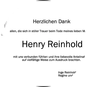 Henry Reinhold