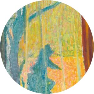 Herbstimpression durchs Fenster