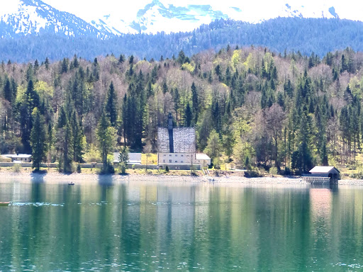 Herzogstandbahn - Bus stop in Kochel, Germany