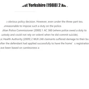 Hill v Chief Constable of West Yorkshire photograph