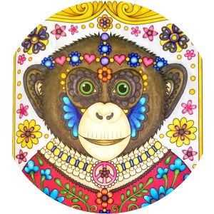 Hippie Animals Coloring Book