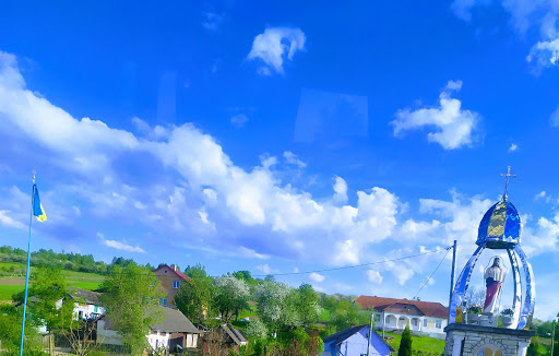 Hlibovychi - Bus stop in Hlibovychi, Ukraine