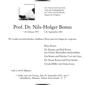 Holger Bonus - German economist