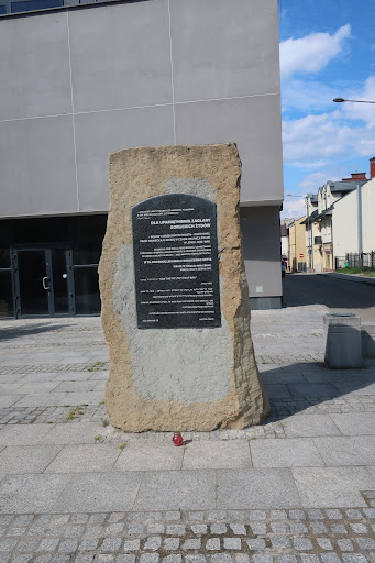 Holocaust Memorial Plaque - Memorial in Gorlice, Poland