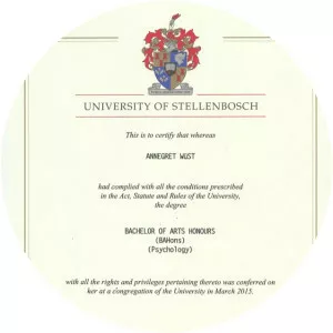 Honours degree - 
