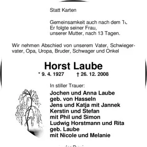 Horst Laube