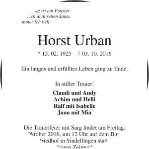 Horst Urban