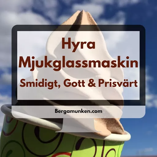 Hyra mjukglassmaskin - Party equipment rental service in Sweden