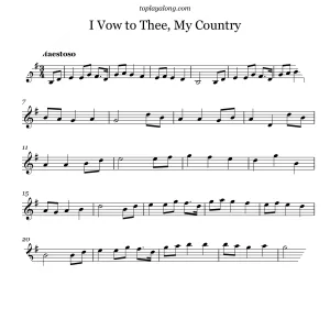 I Vow to Thee, My Country - Hymn by Gustav Holst