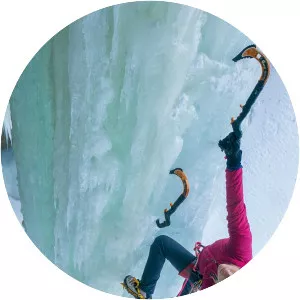 Ice climbing photograph