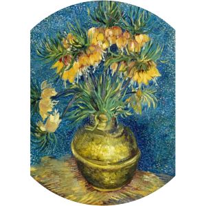Imperial Fritillaries in a Copper Vase