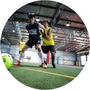 Indoor soccer photograph