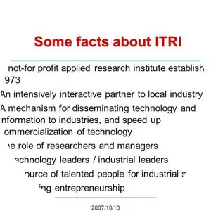 Industrial Technology Research . . .