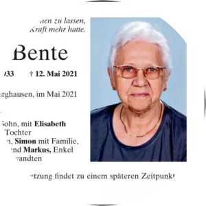 Inge Bente - Adolf Dassler's daughter