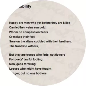 Insensibility - Poem by Wilfred Owen