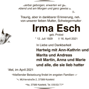 Irma Esch photograph
