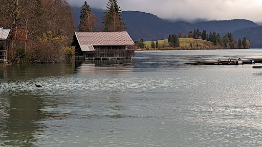 Jachenau-Einsiedl, Kochel a. See - Bus stop in Jachenau, Germany
