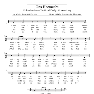 Jean Antoine Zinnen Ons Heemecht