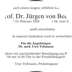 Jürgen von Beckerath