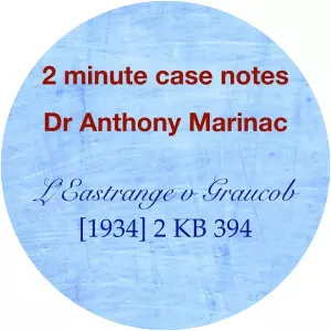 L'Estrange v F Graucob Ltd