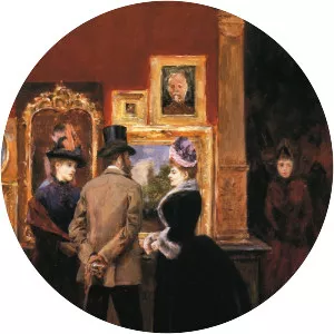 Ladies with a Gentleman in a Top Hat