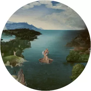 Landscape with Charon Crossing the Styx - Painting by Joachim Patinir
