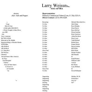 Larry Weissman - Film actor