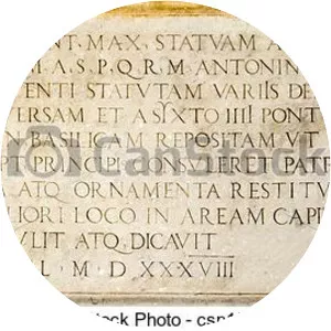 Latin script photograph