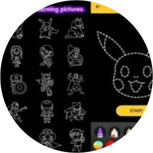 Learn to Draw Glow Cartoon - Video game