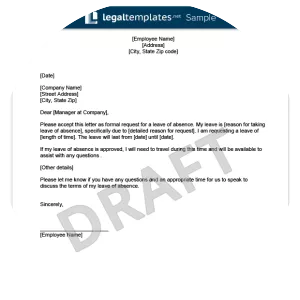 Leave of absence photograph